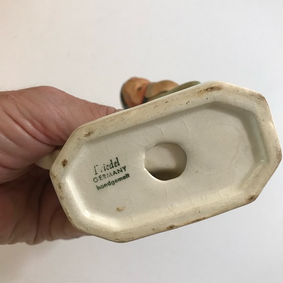 Vintage Freidel German Figurine of Little Girl with Kid - Picture 8 of 8